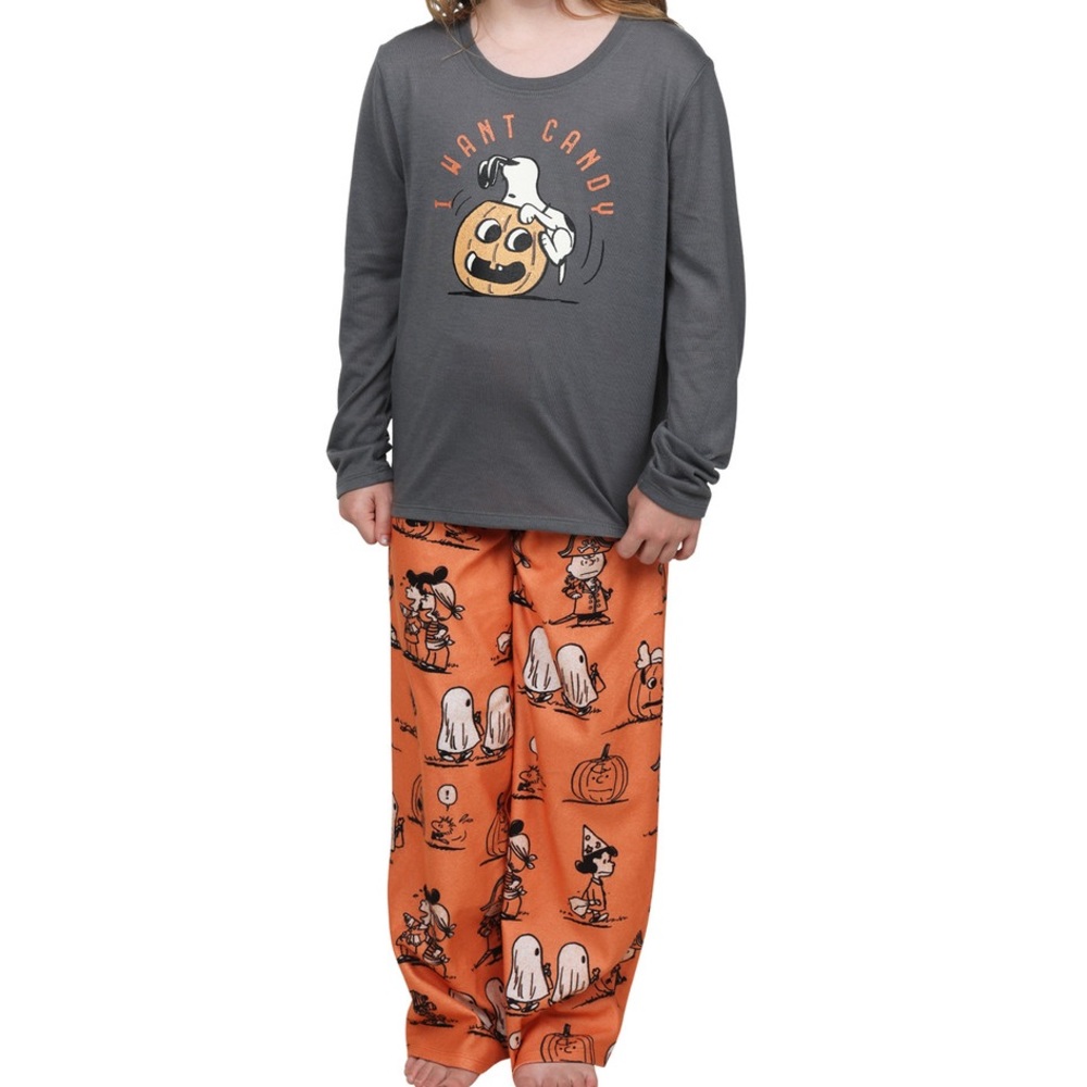 Nite Nite Munki Munki Peanuts Halloween Pajama Set